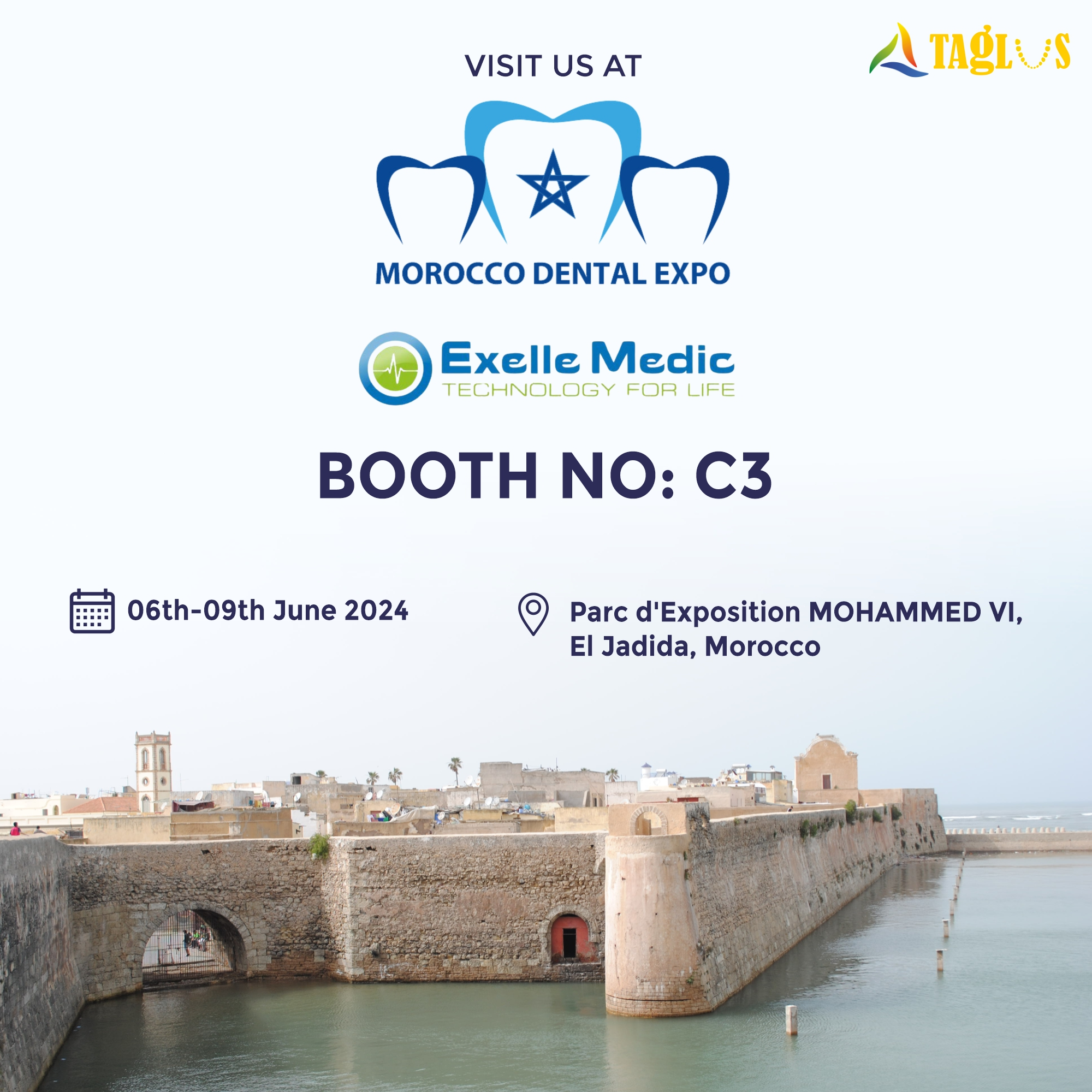 Parc d’Exposition MOHAMMED VI, El Jadida, Morocco, Booth No: C3